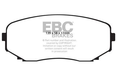 DP1794 EBC Brakes Комплект тормозных колодок, дисковый тормоз