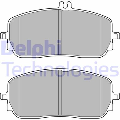 LP3437 DELPHI Комплект тормозных колодок, дисковый тормоз