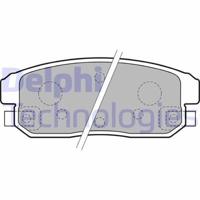 LP1829 DELPHI Комплект тормозных колодок, дисковый тормоз