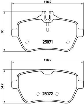 P50103 BREMBO Комплект тормозных колодок, дисковый тормоз