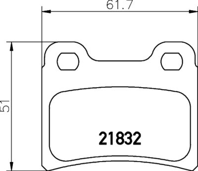 8DB355037371 HELLA PAGID Комплект тормозных колодок, дисковый тормоз