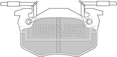 BBP1306 BORG & BECK Комплект тормозных колодок, дисковый тормоз