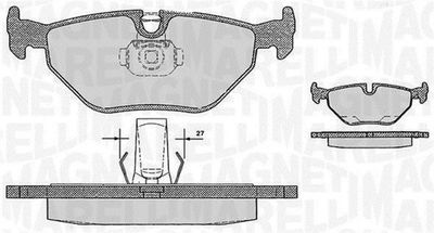 363916060158 MAGNETI MARELLI Комплект тормозных колодок, дисковый тормоз