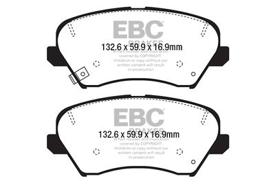 DPX2232 EBC Brakes Комплект тормозных колодок, дисковый тормоз