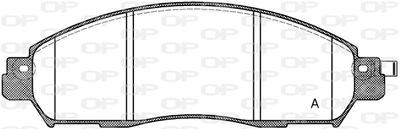 BPA161204 OPEN PARTS Комплект тормозных колодок, дисковый тормоз