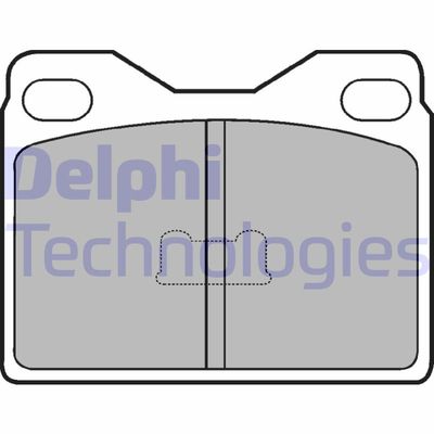 LP88 DELPHI Комплект тормозных колодок, дисковый тормоз