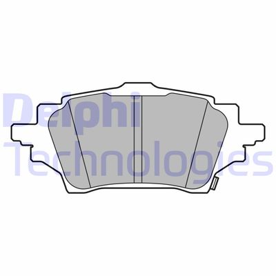 LP3608 DELPHI Комплект тормозных колодок, дисковый тормоз