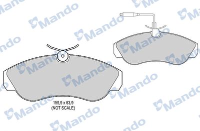 MBF015471 MANDO Комплект тормозных колодок, дисковый тормоз