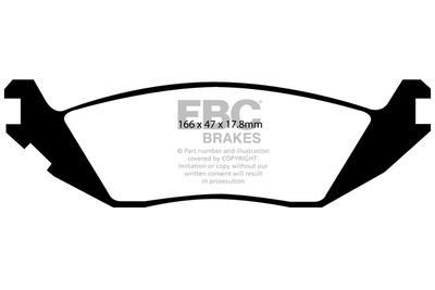 DP41639R EBC Brakes Комплект тормозных колодок, дисковый тормоз