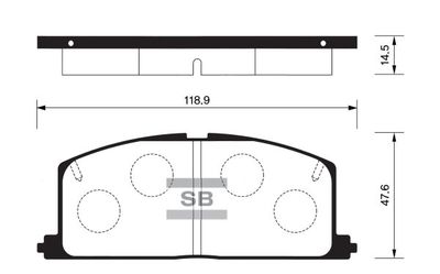 FBP1105 FI.BA Комплект тормозных колодок, дисковый тормоз