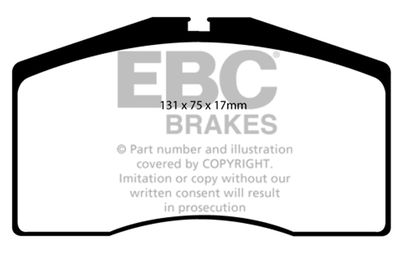DP4997R EBC Brakes Комплект тормозных колодок, дисковый тормоз