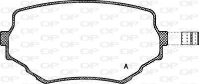 BPA059402 OPEN PARTS Комплект тормозных колодок, дисковый тормоз