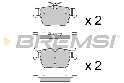 BP3925 BREMSI Комплект тормозных колодок, дисковый тормоз