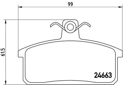 P79007 BREMBO Комплект тормозных колодок, дисковый тормоз