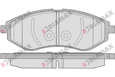 N09074 DIAMAX Комплект тормозных колодок, дисковый тормоз