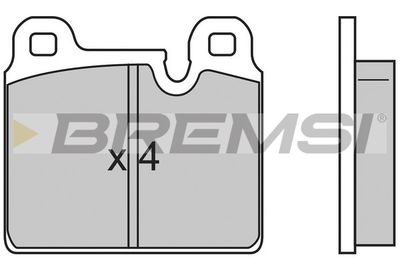 BP2636 BREMSI Комплект тормозных колодок, дисковый тормоз