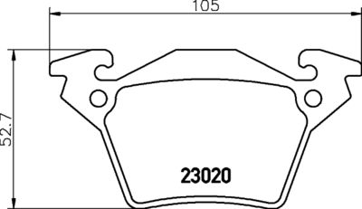 MDB2002 MINTEX Комплект тормозных колодок, дисковый тормоз