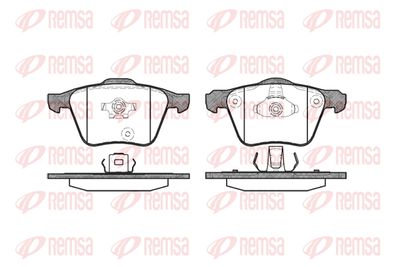 104302 REMSA Комплект тормозных колодок, дисковый тормоз