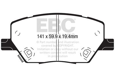 DP22239 EBC Brakes Комплект тормозных колодок, дисковый тормоз