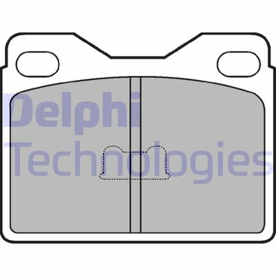 LP145 DELPHI Комплект тормозных колодок, дисковый тормоз