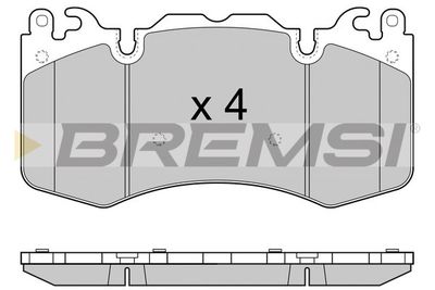 BP3414 BREMSI Комплект тормозных колодок, дисковый тормоз
