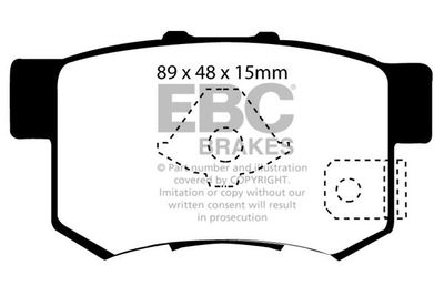 DP611932 EBC Brakes Комплект тормозных колодок, дисковый тормоз