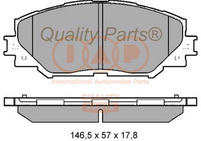 70417055 IAP QUALITY PARTS Комплект тормозных колодок, дисковый тормоз