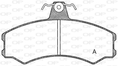 BPA014310 OPEN PARTS Комплект тормозных колодок, дисковый тормоз