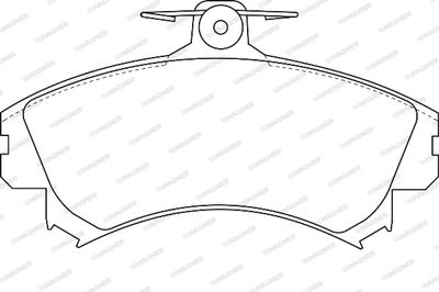 WBP21920A WAGNER Комплект тормозных колодок, дисковый тормоз