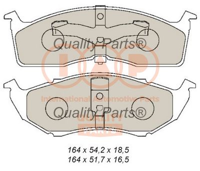 70402012 IAP QUALITY PARTS Комплект тормозных колодок, дисковый тормоз