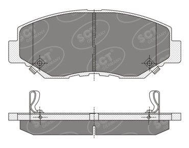 SP354PR SCT - MANNOL Комплект тормозных колодок, дисковый тормоз