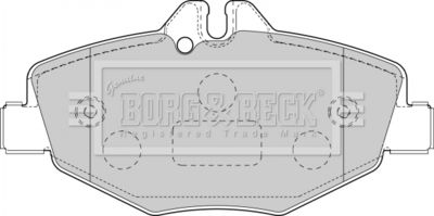 BBP1796 BORG & BECK Комплект тормозных колодок, дисковый тормоз