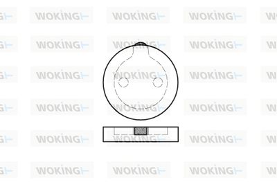 P189300 WOKING Комплект тормозных колодок, дисковый тормоз