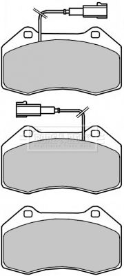 BBP2319 BORG & BECK Комплект тормозных колодок, дисковый тормоз