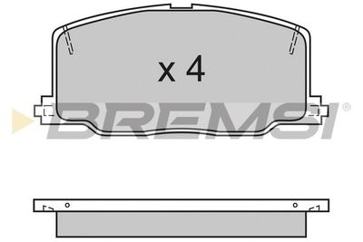 BP2411 BREMSI Комплект тормозных колодок, дисковый тормоз