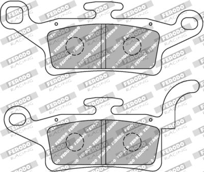 FDB2264AG FERODO RACING Комплект тормозных колодок, дисковый тормоз