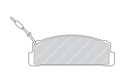 FDB734 FERODO Комплект тормозных колодок, дисковый тормоз