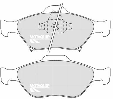 LVXL1282 MOTAQUIP Комплект тормозных колодок, дисковый тормоз