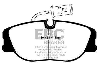 DP7333 EBC Brakes Комплект тормозных колодок, дисковый тормоз