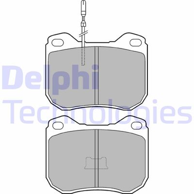 LP108 DELPHI Комплект тормозных колодок, дисковый тормоз