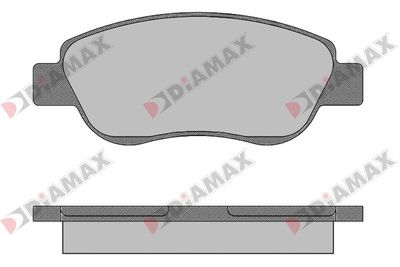 N09465 DIAMAX Комплект тормозных колодок, дисковый тормоз