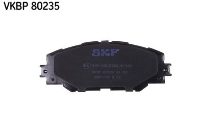 VKBP80235 SKF Комплект тормозных колодок, дисковый тормоз