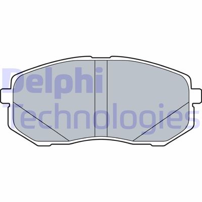 LP3538 DELPHI Комплект тормозных колодок, дисковый тормоз