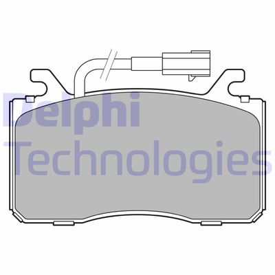 LP3435 DELPHI Комплект тормозных колодок, дисковый тормоз