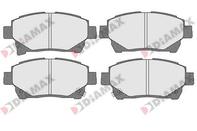 N09590 DIAMAX Комплект тормозных колодок, дисковый тормоз