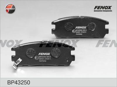 BP43250 FENOX Комплект тормозных колодок, дисковый тормоз