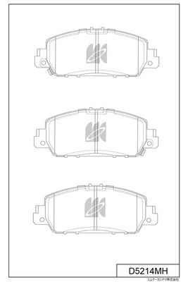 D5214MH MK Kashiyama Комплект тормозных колодок, дисковый тормоз