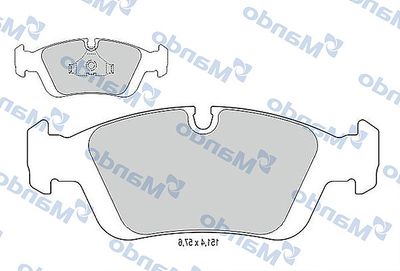 MBF015400 MANDO Комплект тормозных колодок, дисковый тормоз