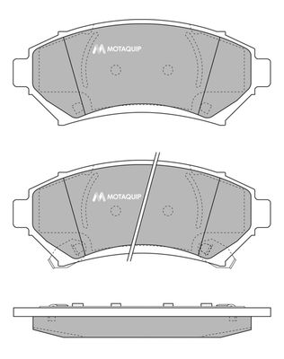 LVXL493 MOTAQUIP Комплект тормозных колодок, дисковый тормоз