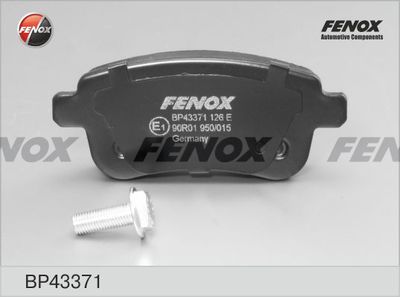 BP43371 FENOX Комплект тормозных колодок, дисковый тормоз